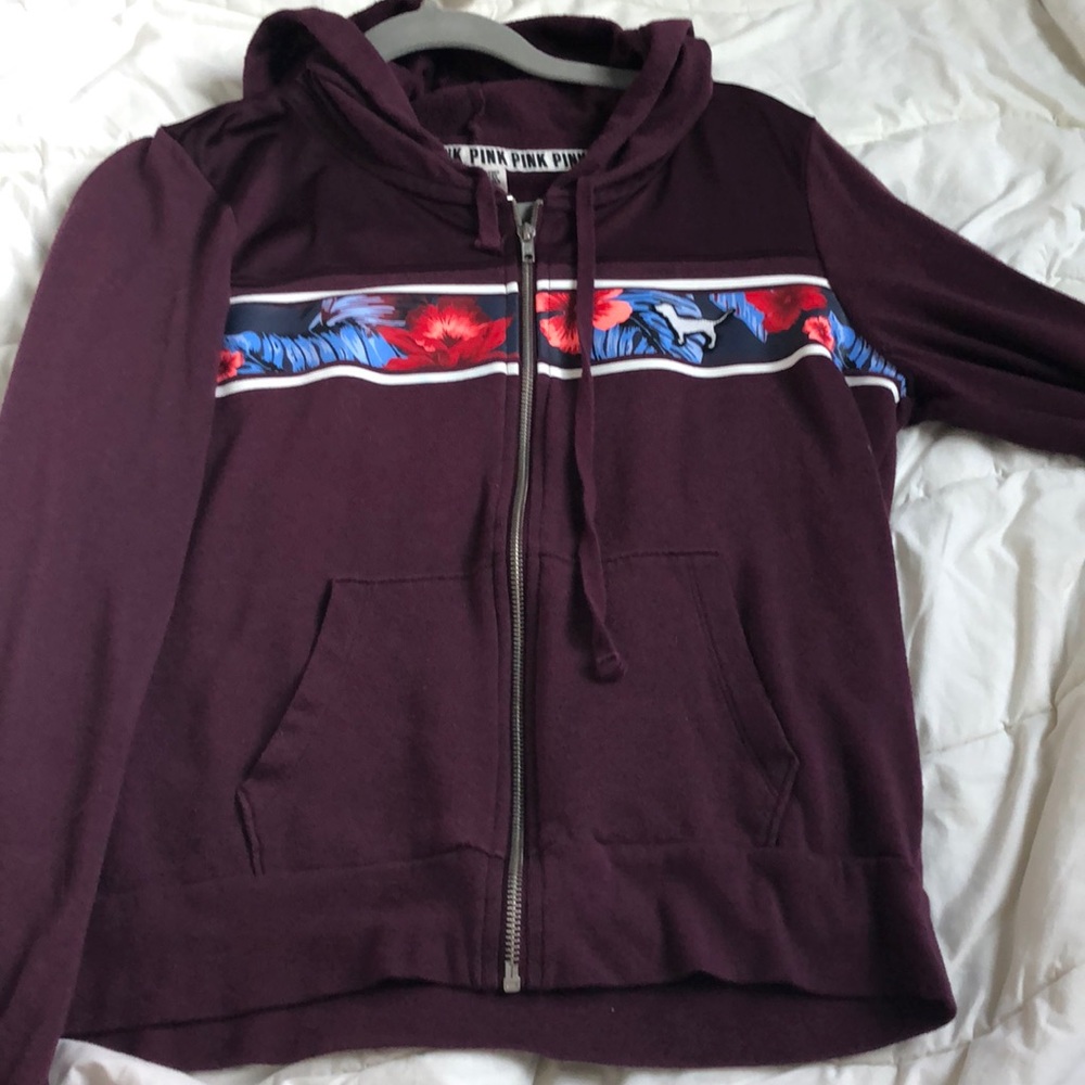 PINK zip up hoodie